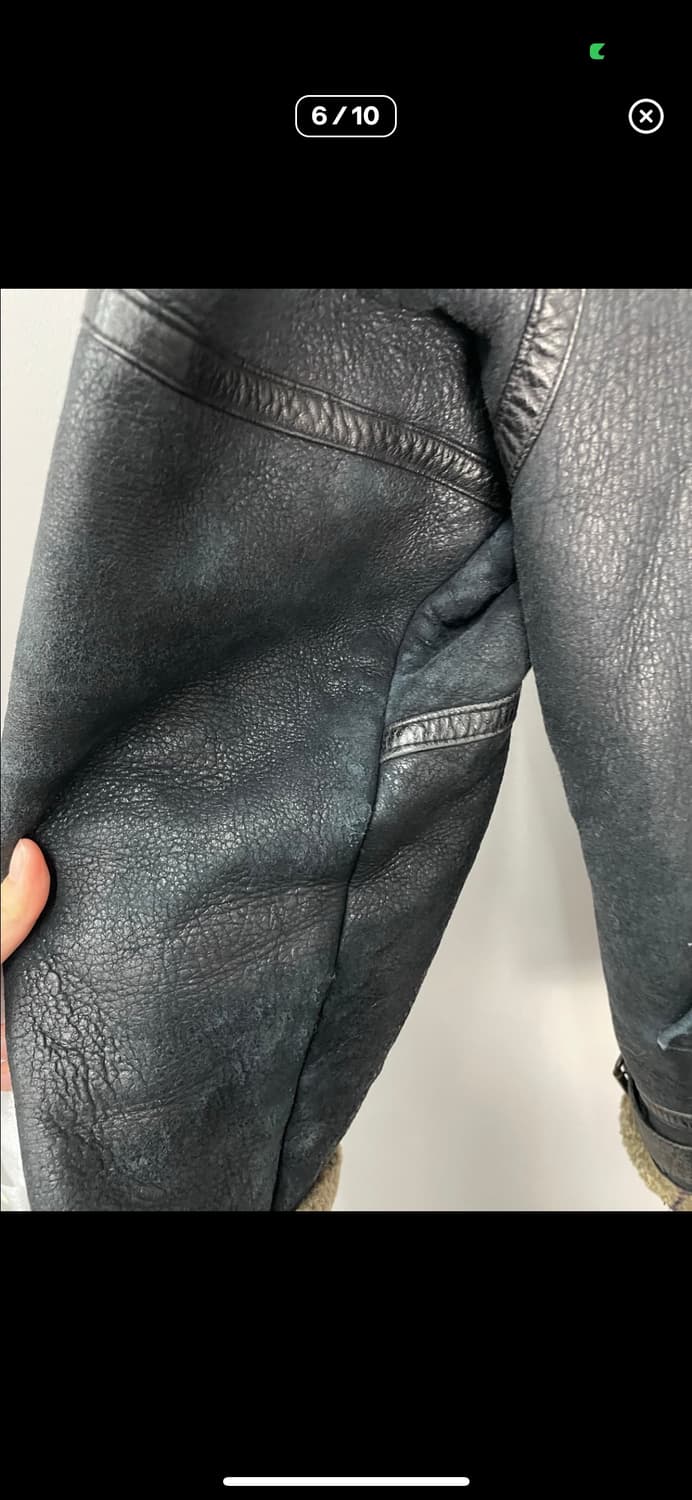 빈티지 양털 가죽 무스탕 자켓 A3197 상품이미지6