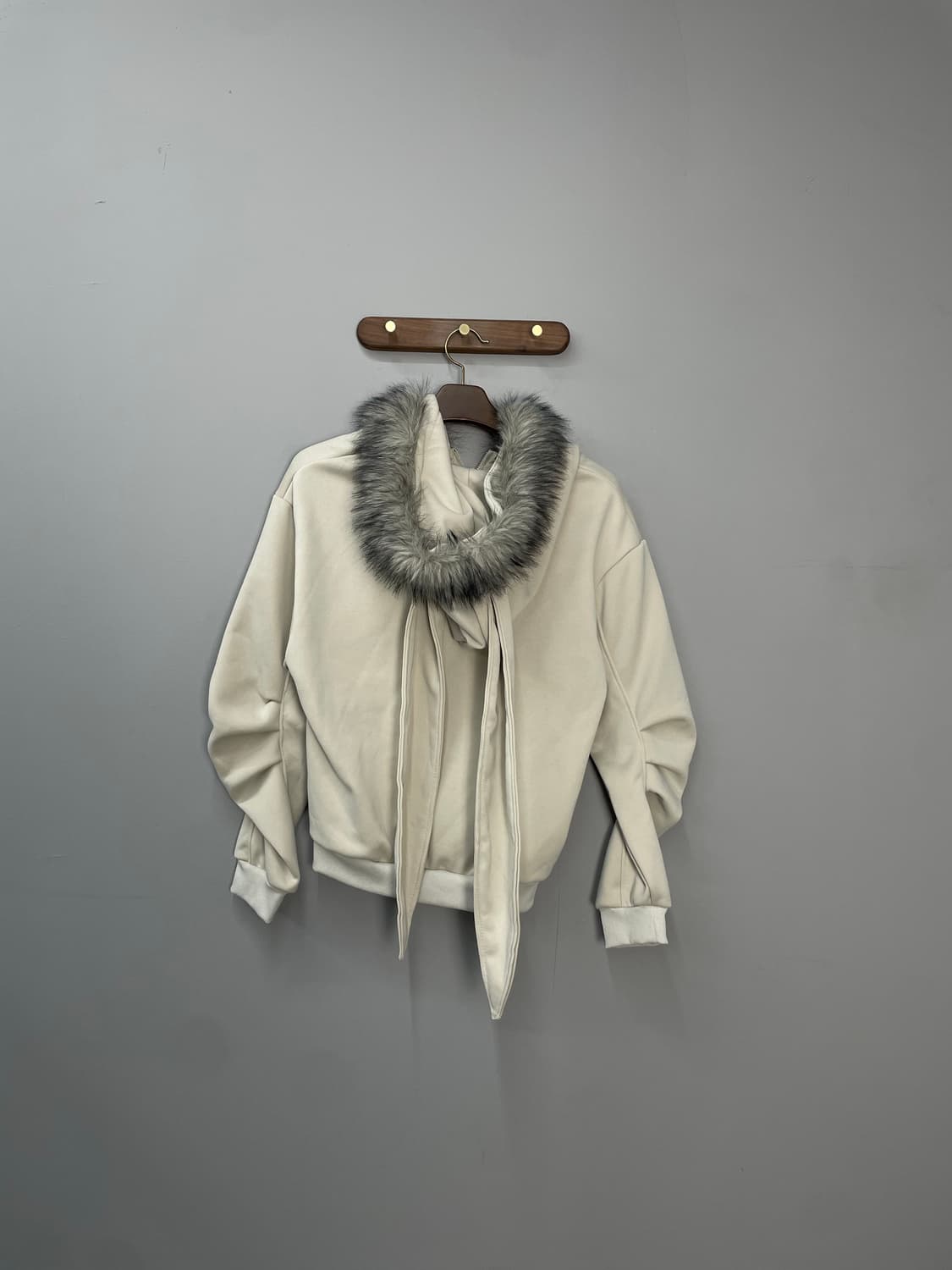 빈티지 y2k 모피 칼라 토끼귀 후드집업 H1254 상품이미지6