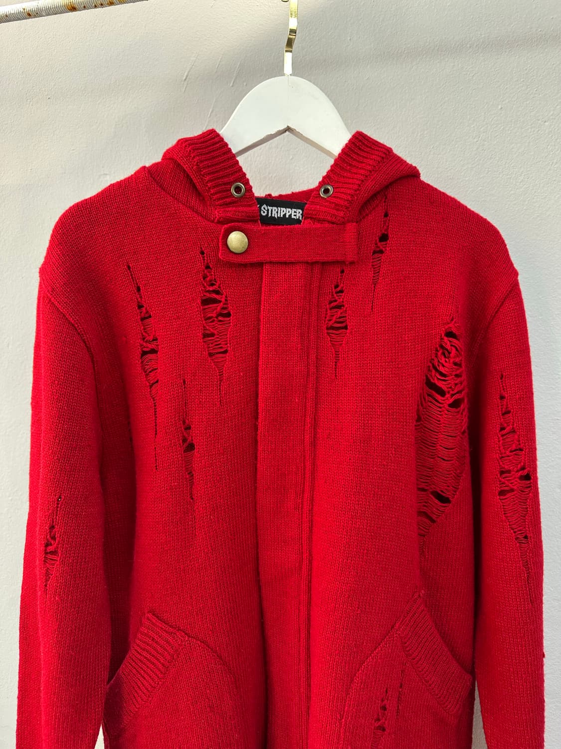 Candy Stripper 데미지 니트 가디건 상품이미지5