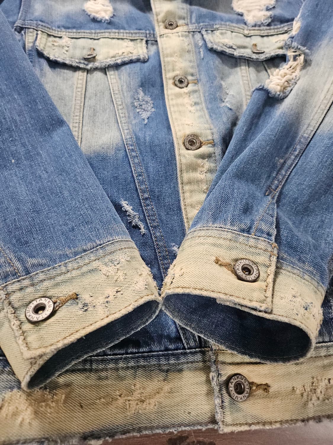 탱커스 TANKUS 데님 빈티지 청자켓 M 상품이미지3