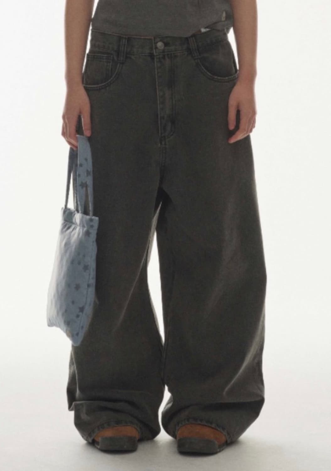 완전급처!!) 코이세이오 W STITCH DENIM PANTS BLACK 상품이미지1