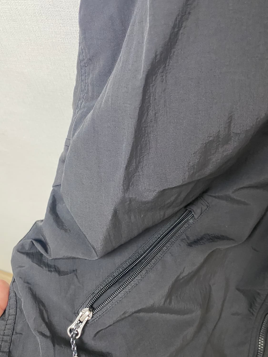 (S급) Lee 나일론 후드 윈드브레이커 블랙 XL 상품이미지8