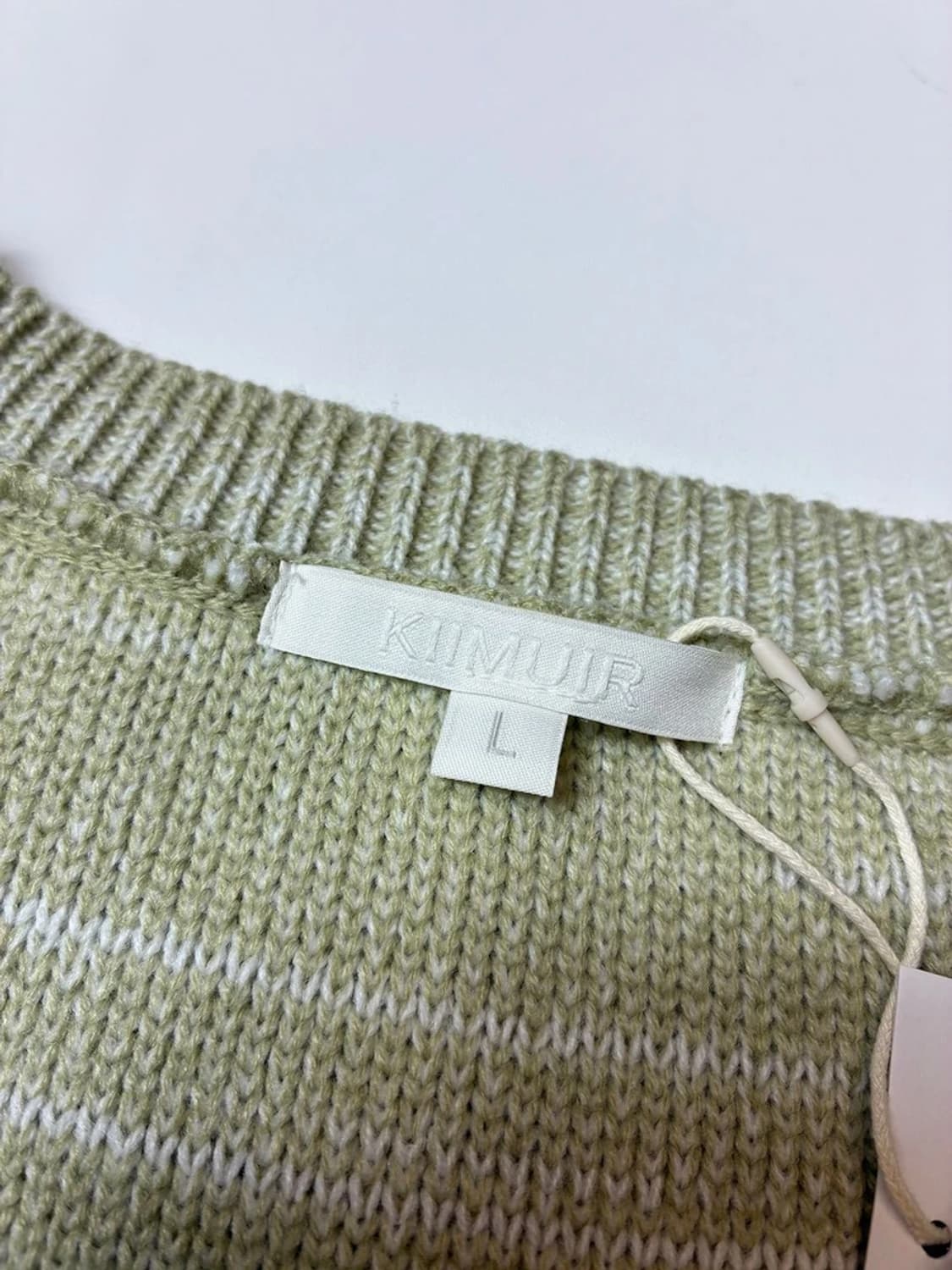 키뮤어 이레귤러 스트라이프 니트 베스트 PN9355 상품이미지5