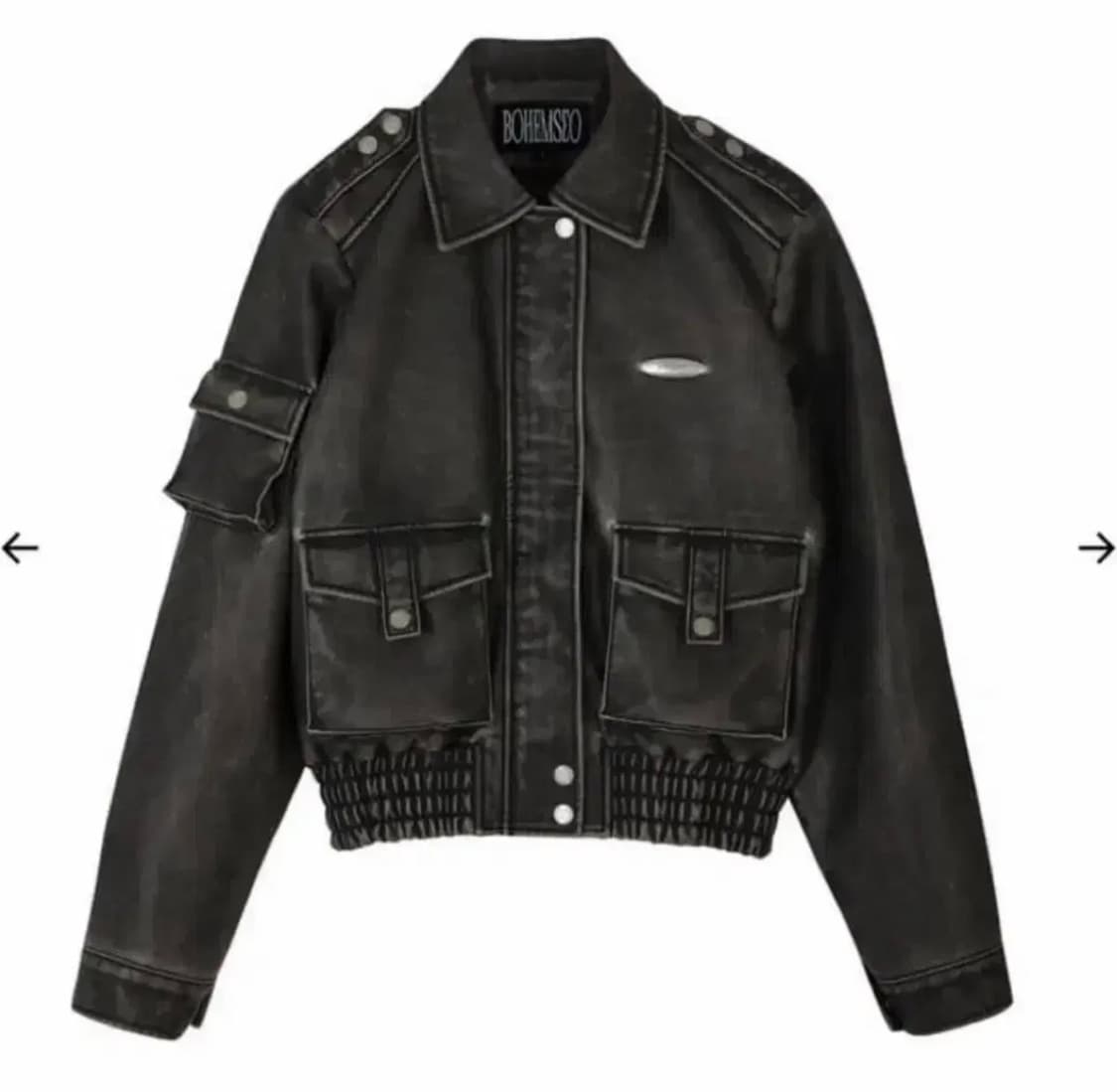 보헤미안서울 레더 봄버 상품이미지1