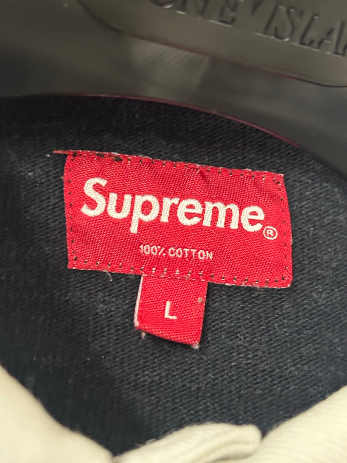 [L] 슈프림 스트라이프 완장 럭비티 카라티 상품이미지3