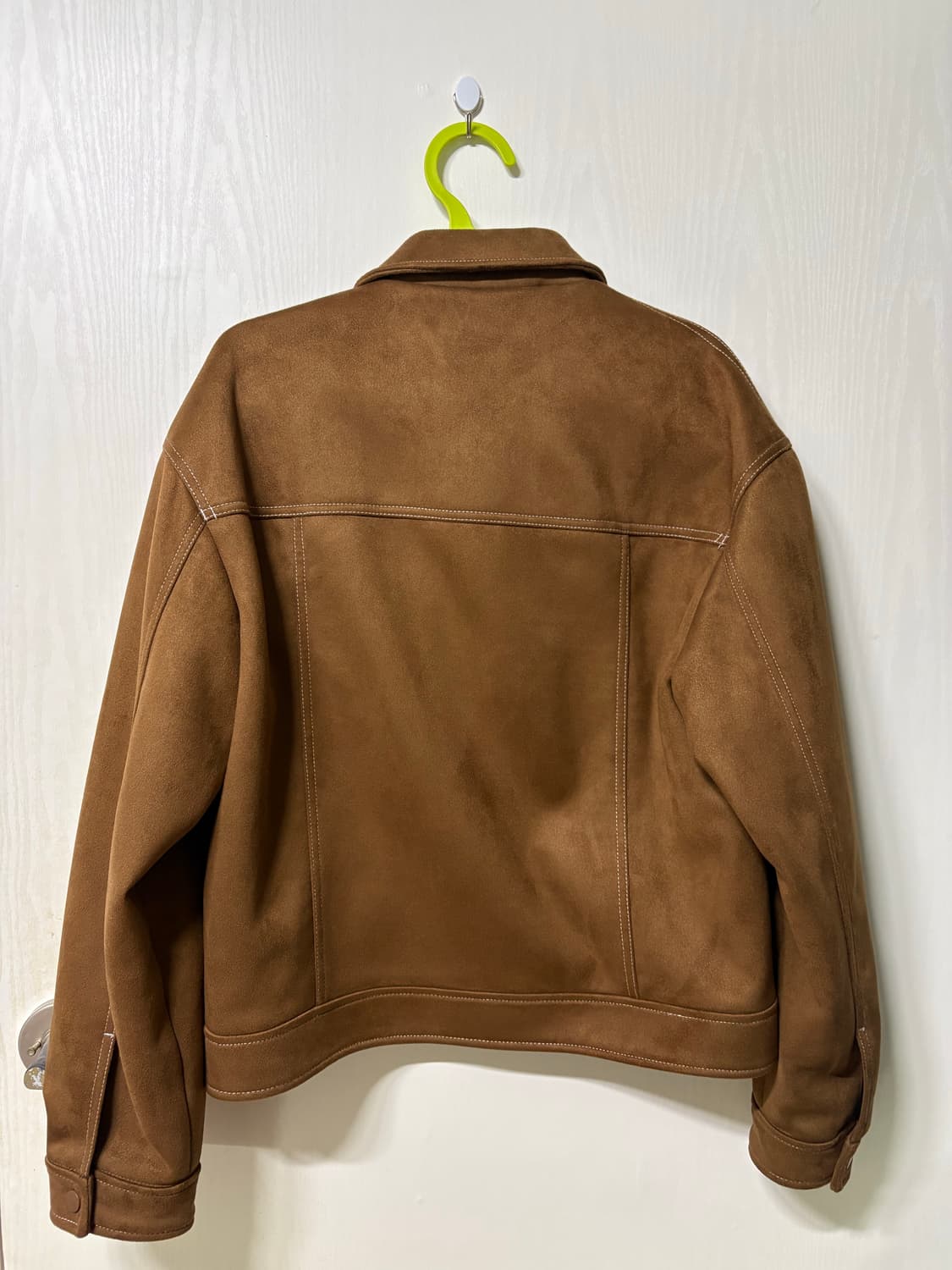 자라 스웨이드 자켓 카멜 색 상품이미지2