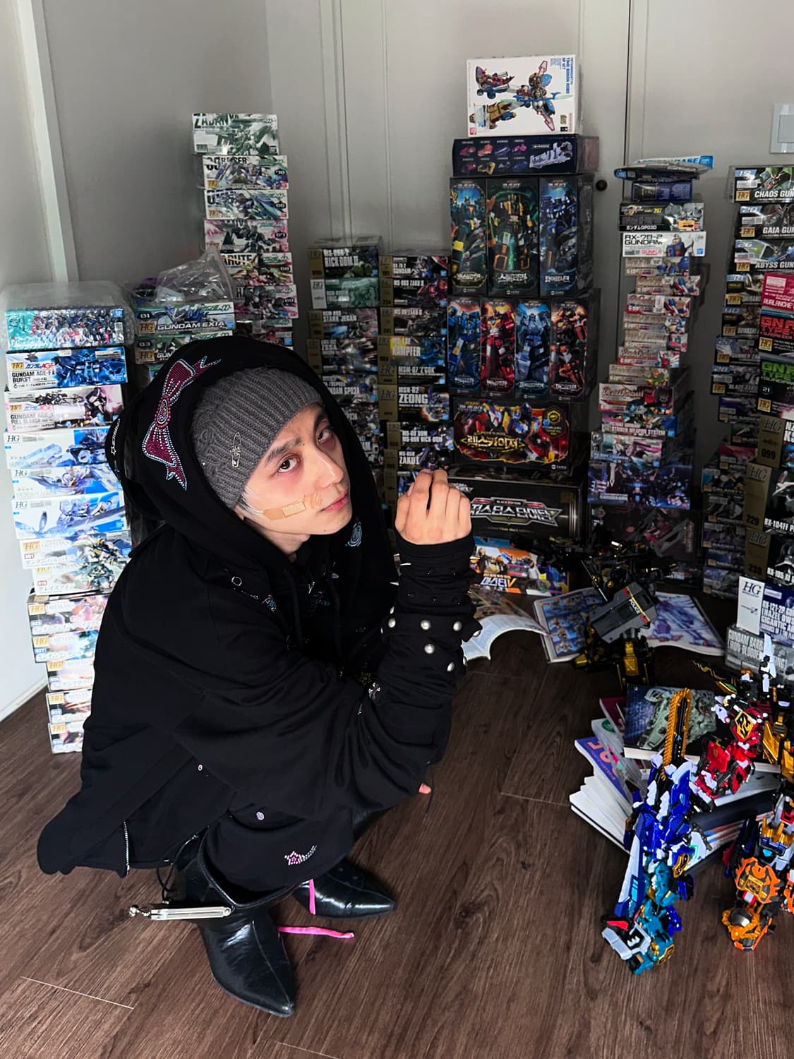 비즈 그런지 비니 Gray 상품이미지2