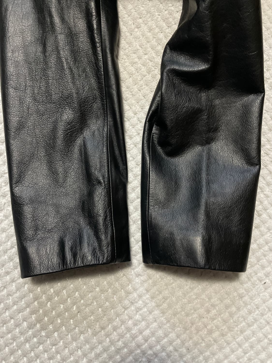 (여성) 웨스턴 무드 카우하이드 소가죽 레더 카 코트 상품이미지5