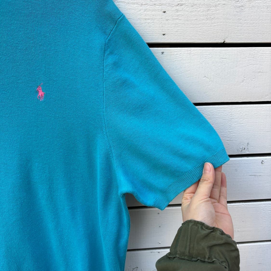 Polo 폴로 피마코튼 반팔 니트 상품이미지5