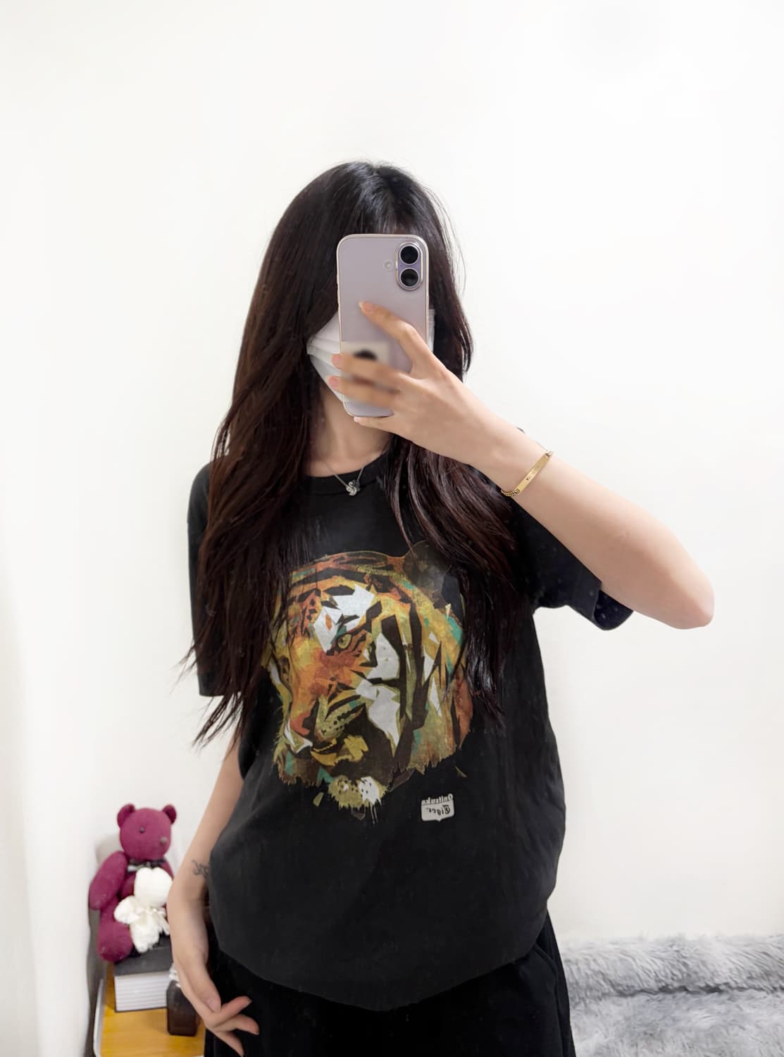 오니츠카타이거 올드스쿨 루즈핏 반팔(m) 상품이미지1