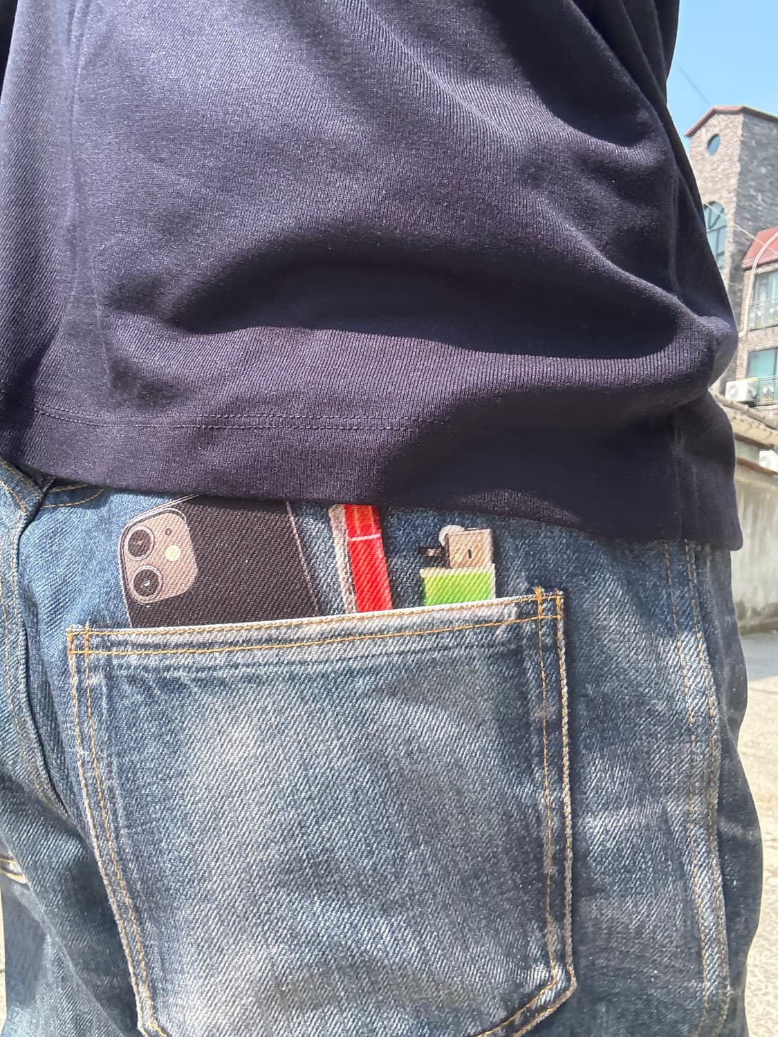 앤더슨벨 트롱프뢰유 프린티드 데님 상품이미지5