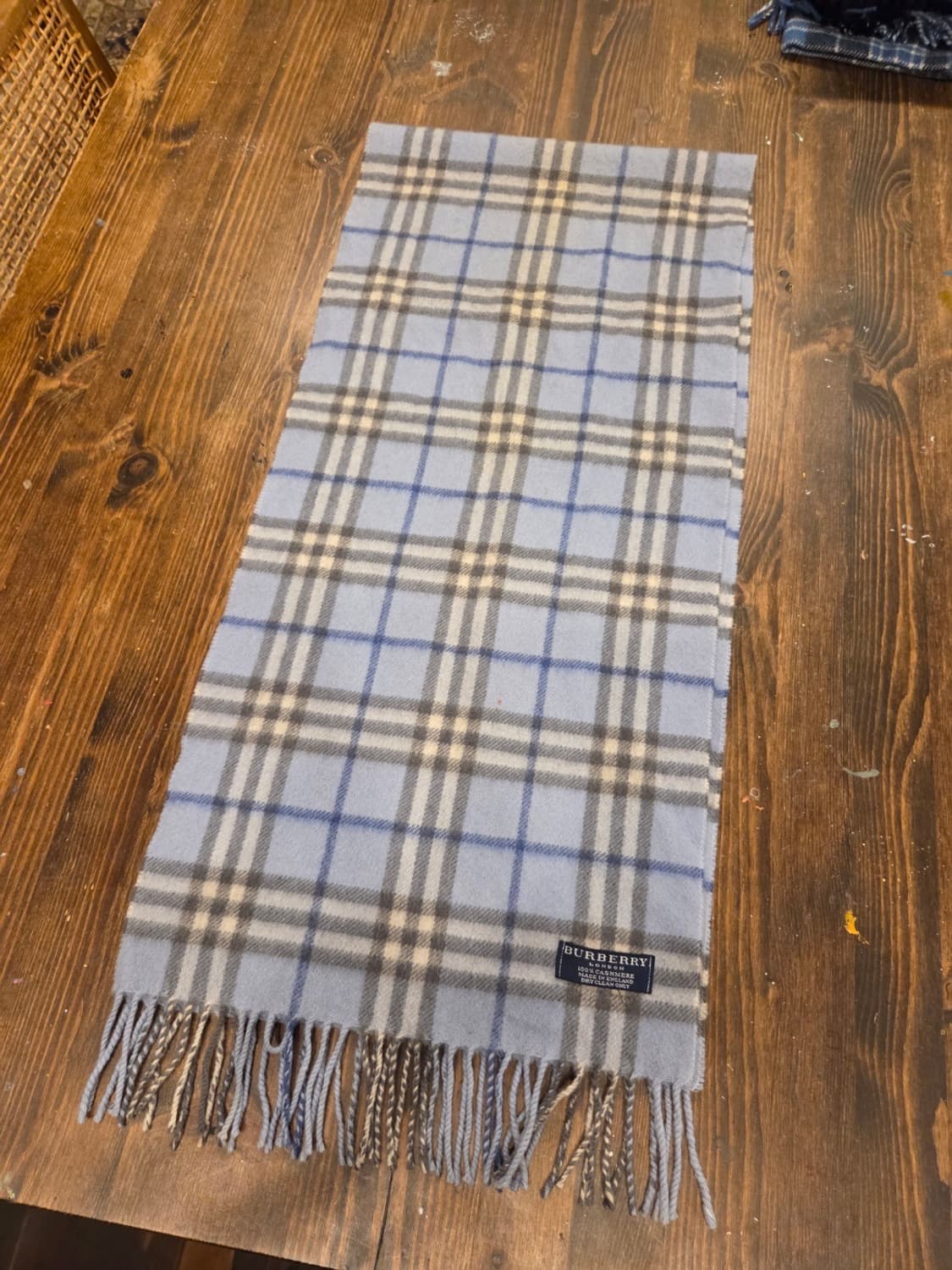 버버리 노바체크 캐시미어 머플러 상품이미지3