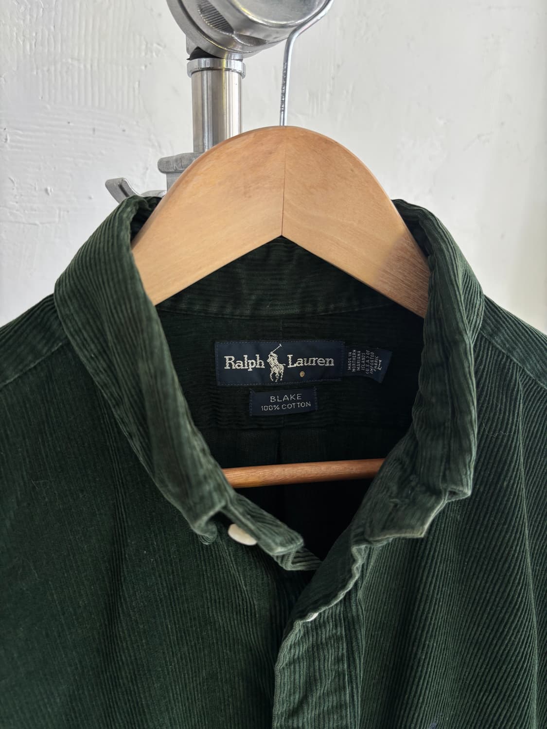 Polo 폴로 랄프로렌 다크그린 컬러 코듀로이 오버사이즈 블레이크 셔츠 상품이미지5
