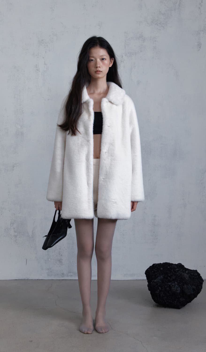 ODS 오디에스 퍼 코트 FUR HALF COAT 상품이미지2