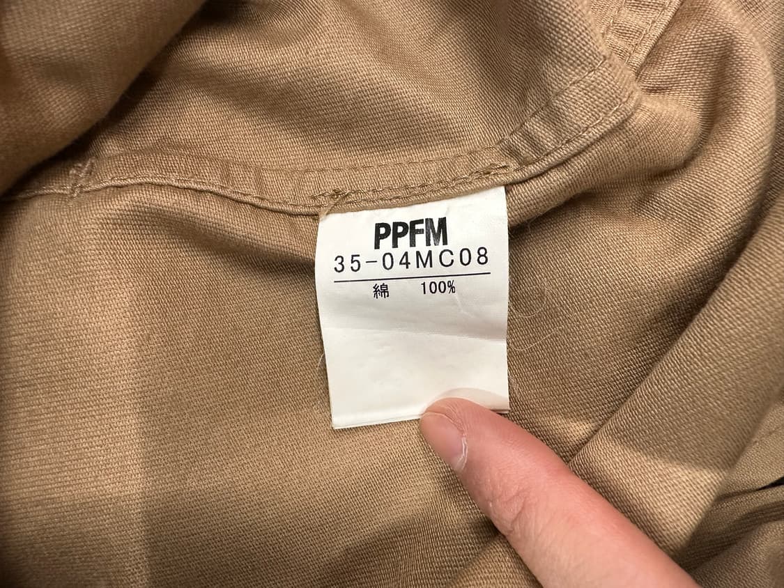 L)PPFM vintage 베이지 트렌치 블루종 자켓 상품이미지4