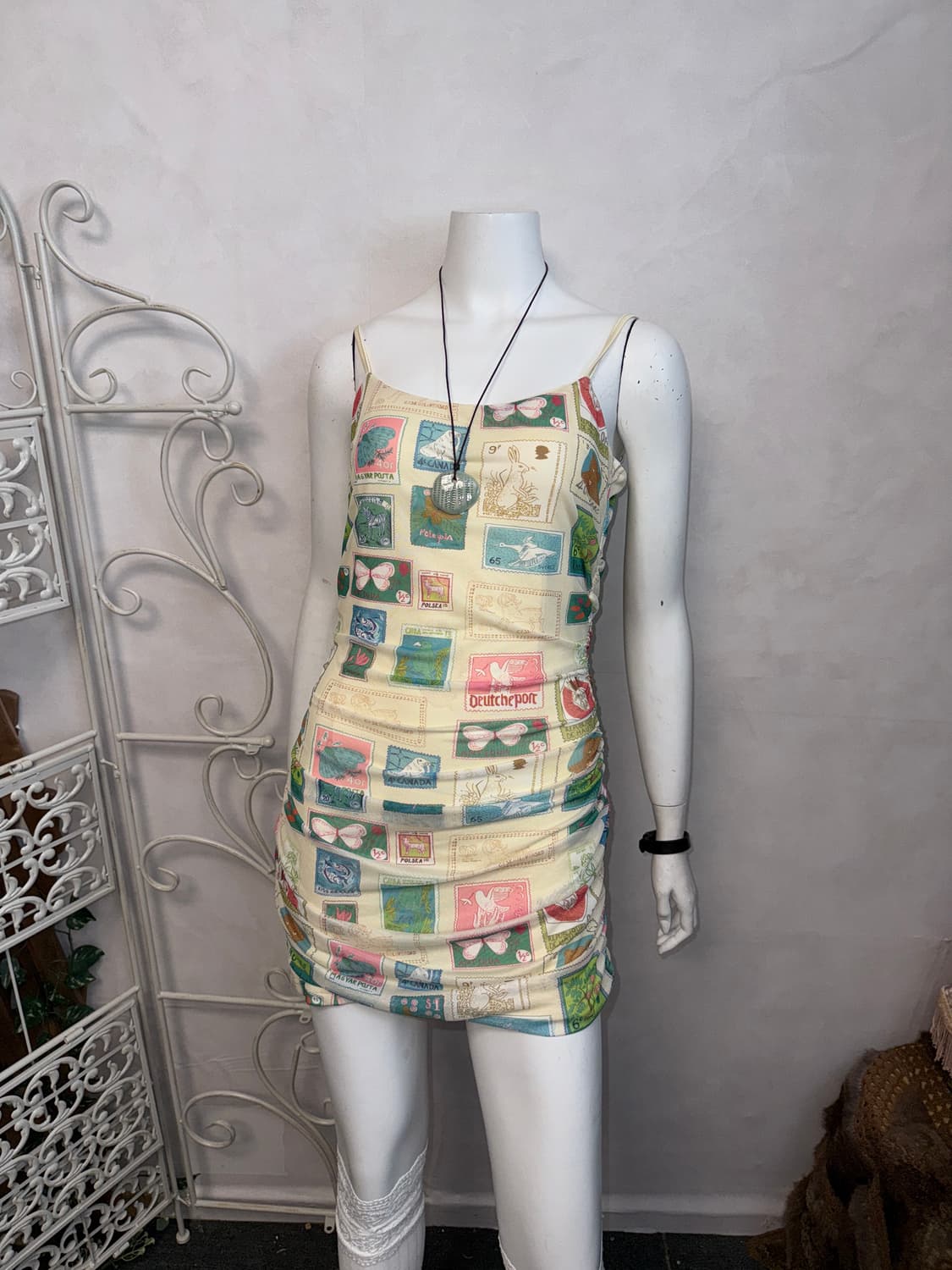 Lemon kitsch stamp shirring mini ops 상품이미지1