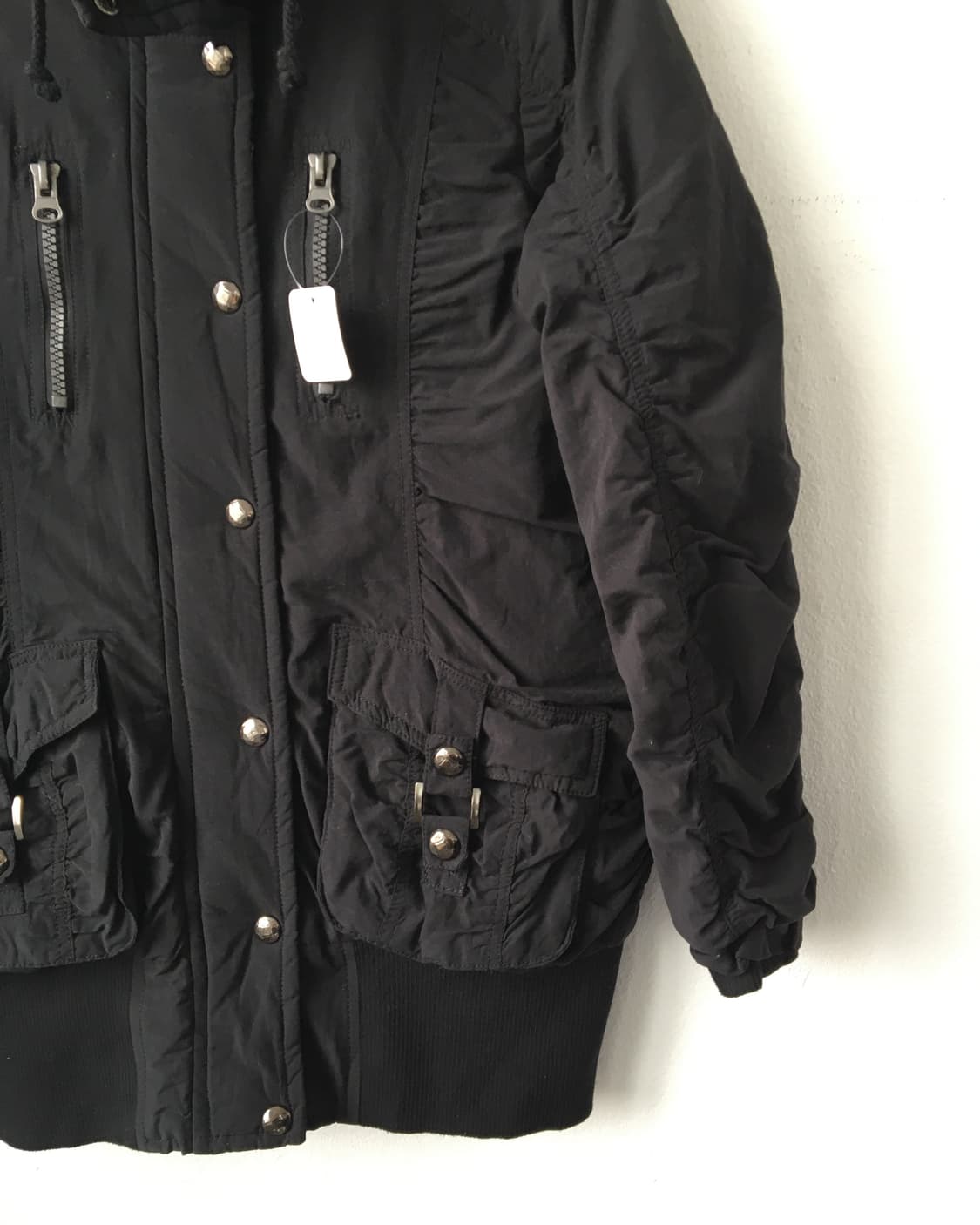 Shirring point high neck jacket 상품이미지3