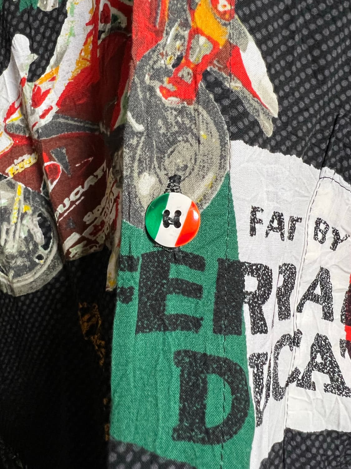 빈티지 잼스월드 듀가티 하와이안셔츠 상품이미지4