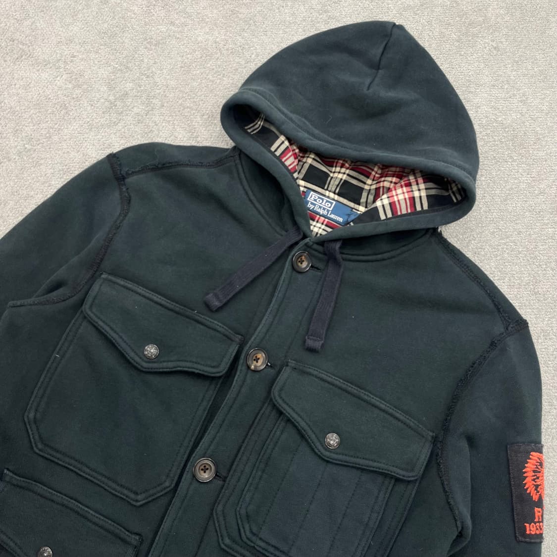 M 폴로 랄프로렌 쿼드포켓 인디안 후드 자켓 상품이미지3