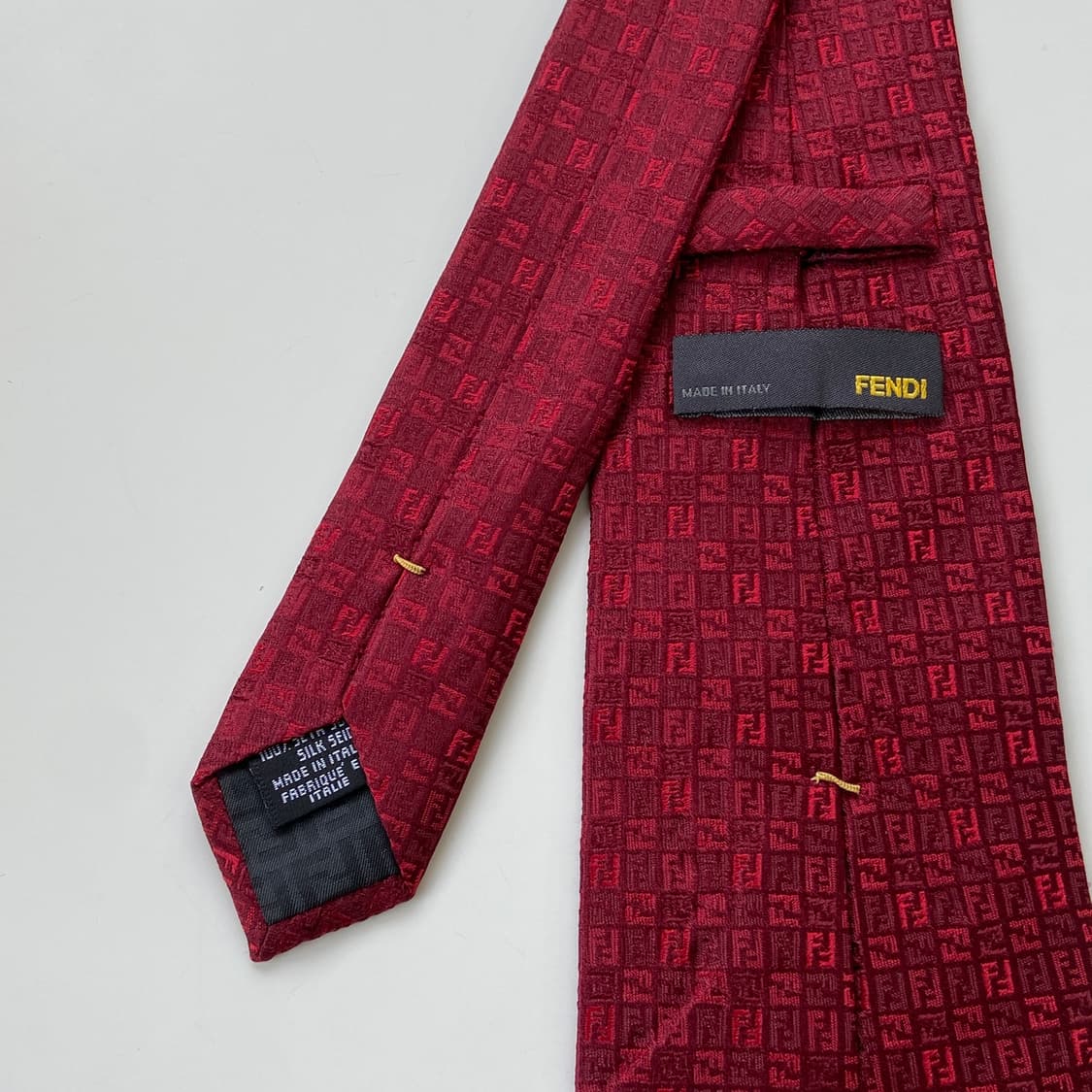 펜디(FENDI) 모노그램 신형라벨 명품 정품 넥타이 상품이미지5
