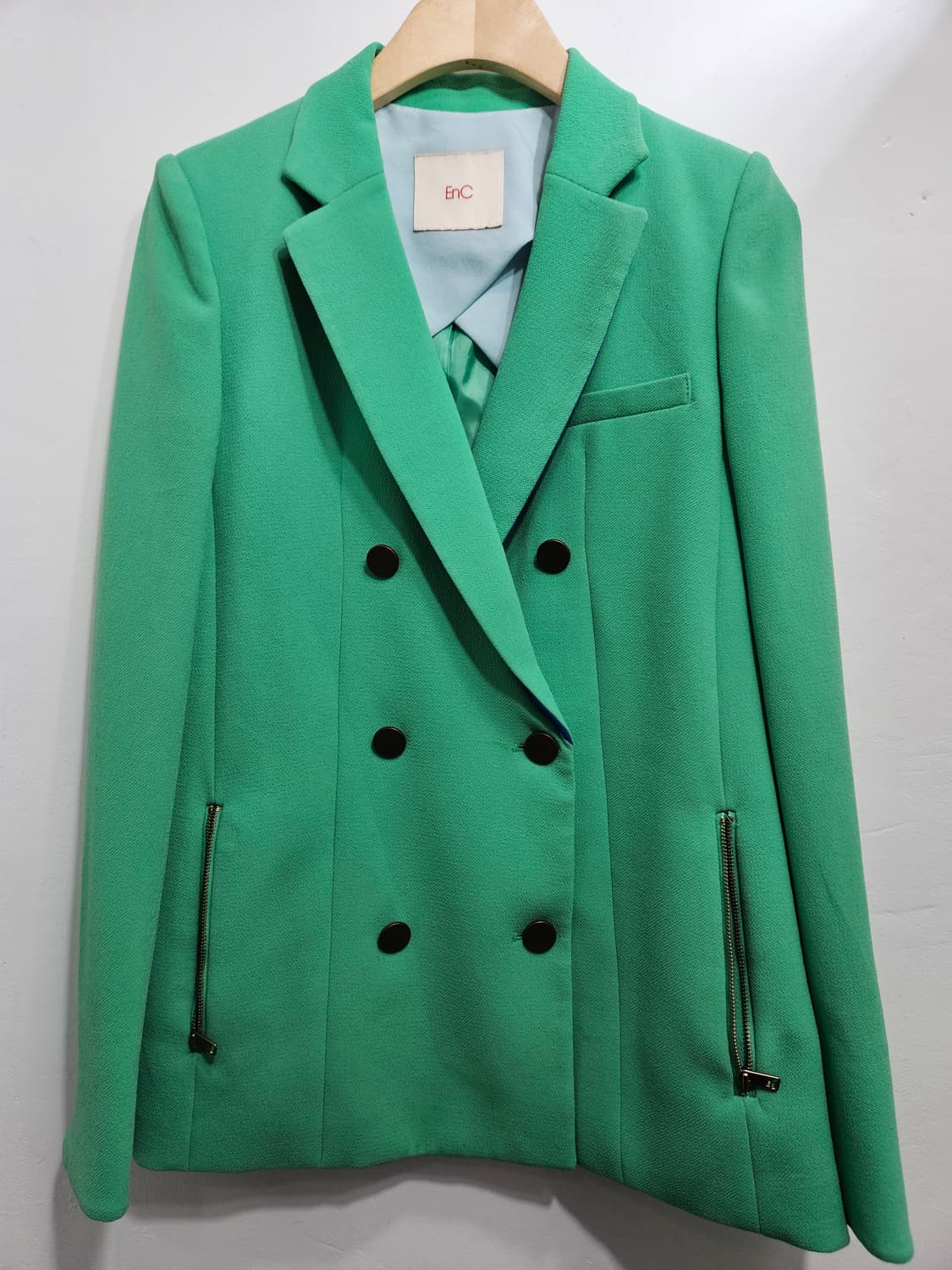 EnC 그린컬러 더블버튼 자켓  상품이미지5