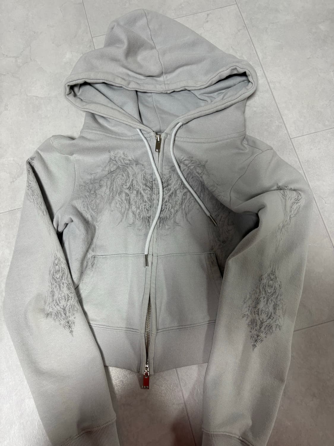 허그유어스킨 스컬리 후드집업 상품이미지2