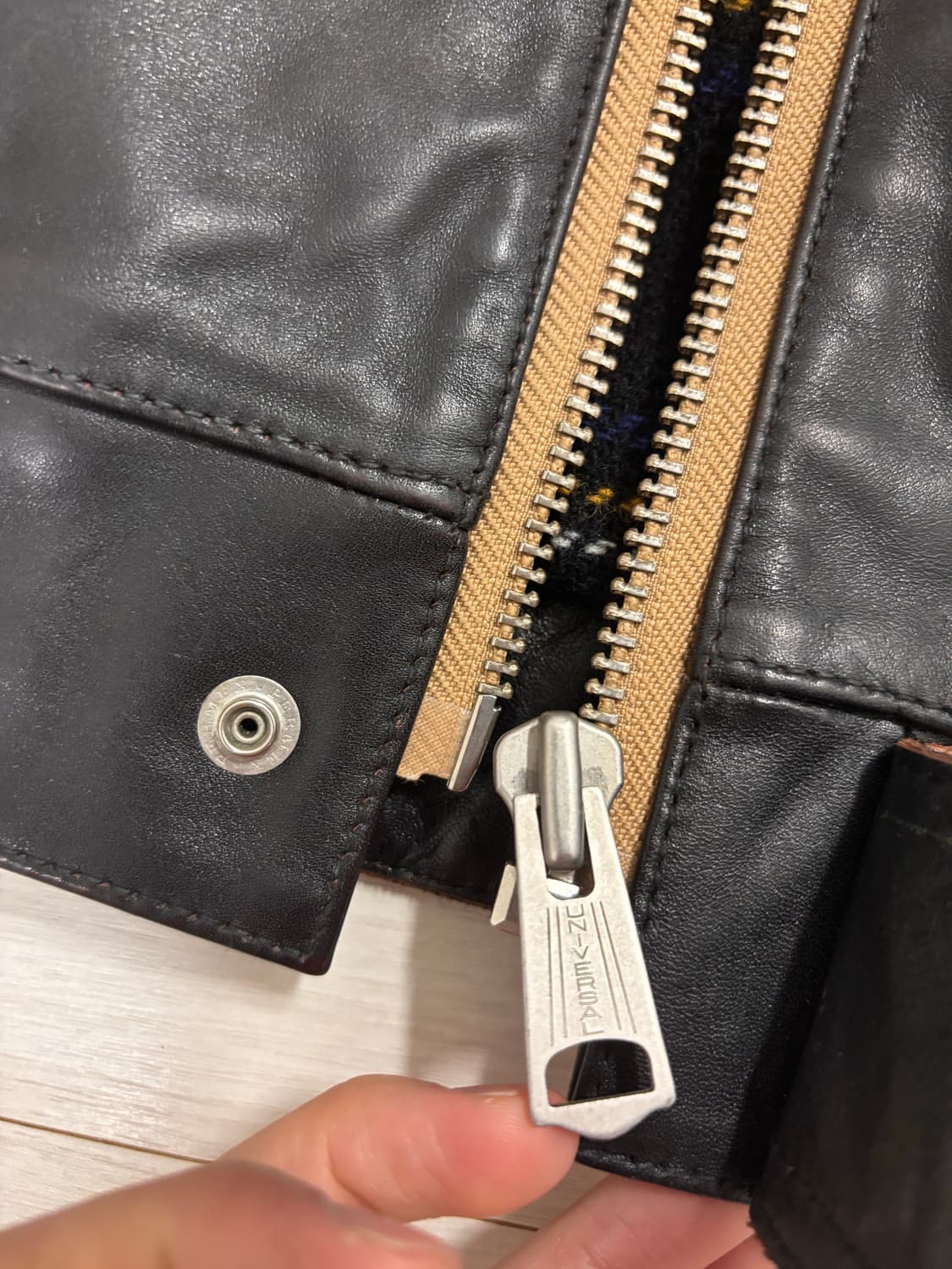 (42size) 버그리버 차심 말가죽자켓 상품이미지4