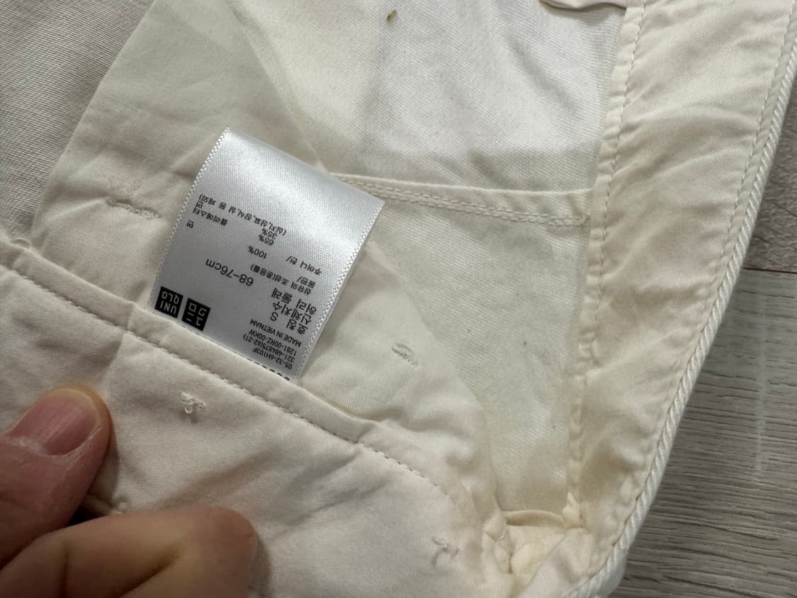 유니클로c 배럴 팬츠 오프화이트 S 상품이미지3