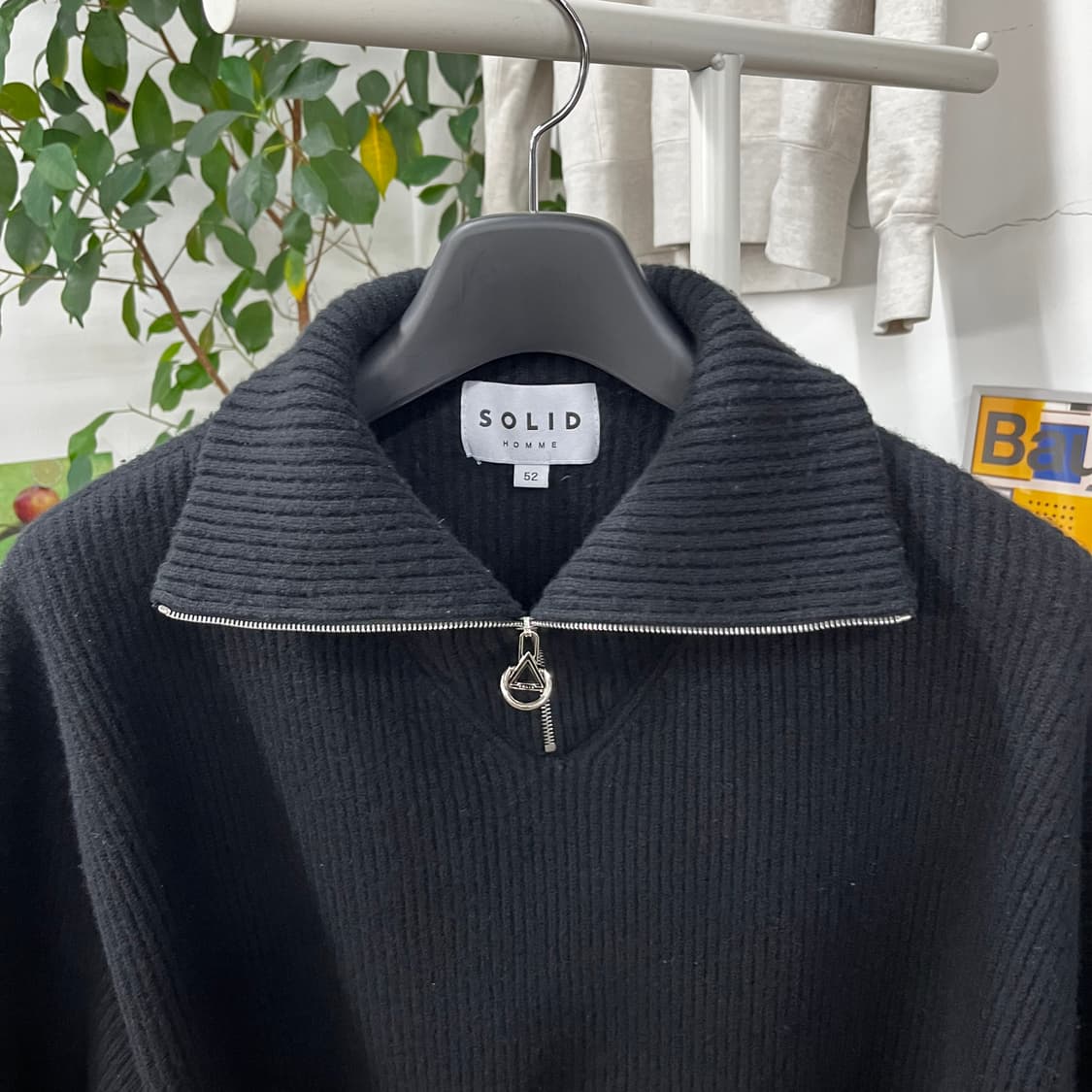 솔리드옴므 하프집업 니트 52 상품이미지2