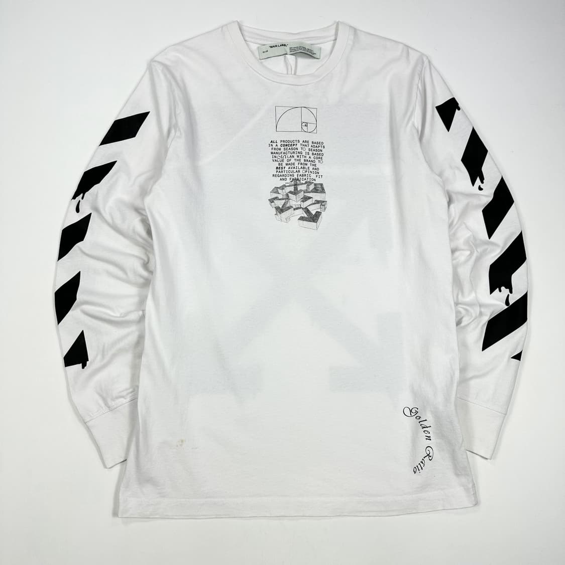 오프화이트 20ss 애로우 프린팅 롱슬리브 XL 상품이미지1
