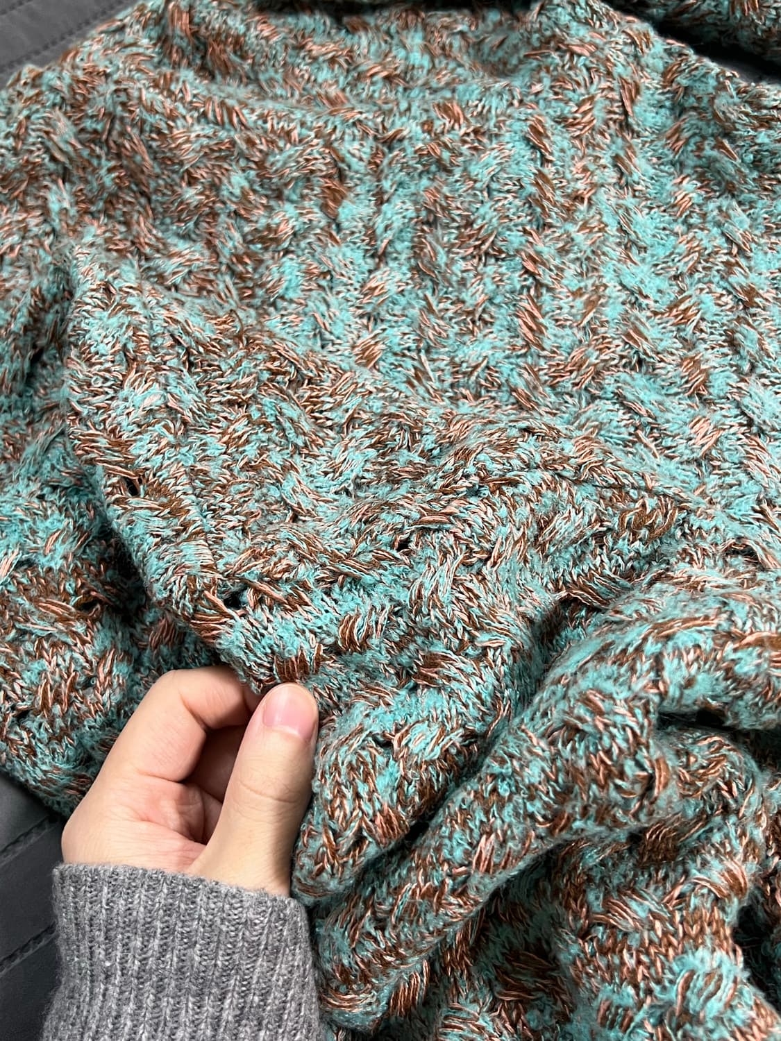 앤더슨벨 멀티 멜란지 크루넥 스웨터 상품이미지6