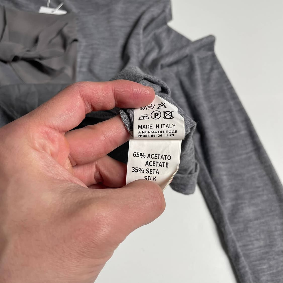 Rosso 35 리본 스트랩 울 블렌드 롱 슬리브 (italy)   상품이미지7