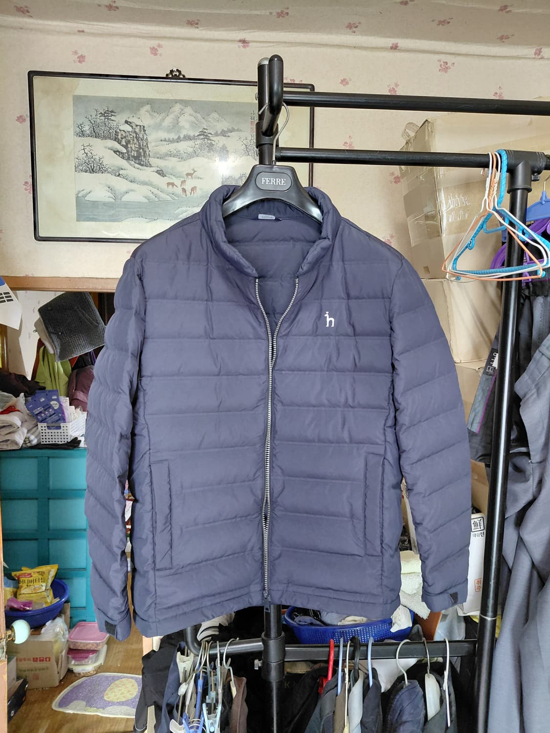 [헤지스골프]덕다운 경량 패딩 100사이즈 상품이미지3