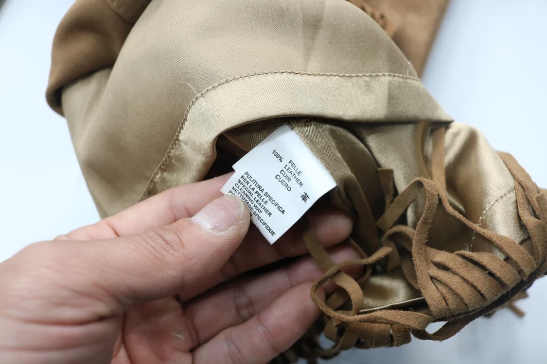 DIESEL 디젤 웨스턴 스터드 프링지 스웨이드 레더 자켓 (S) 상품이미지10