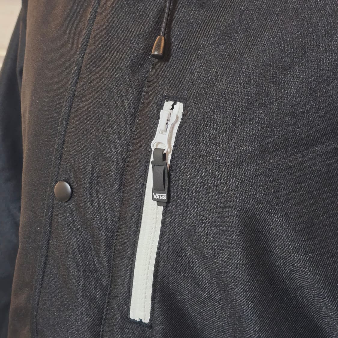 《새상품》반스 검정색 후드 자켓 점퍼 (남녀공용) 상품이미지6