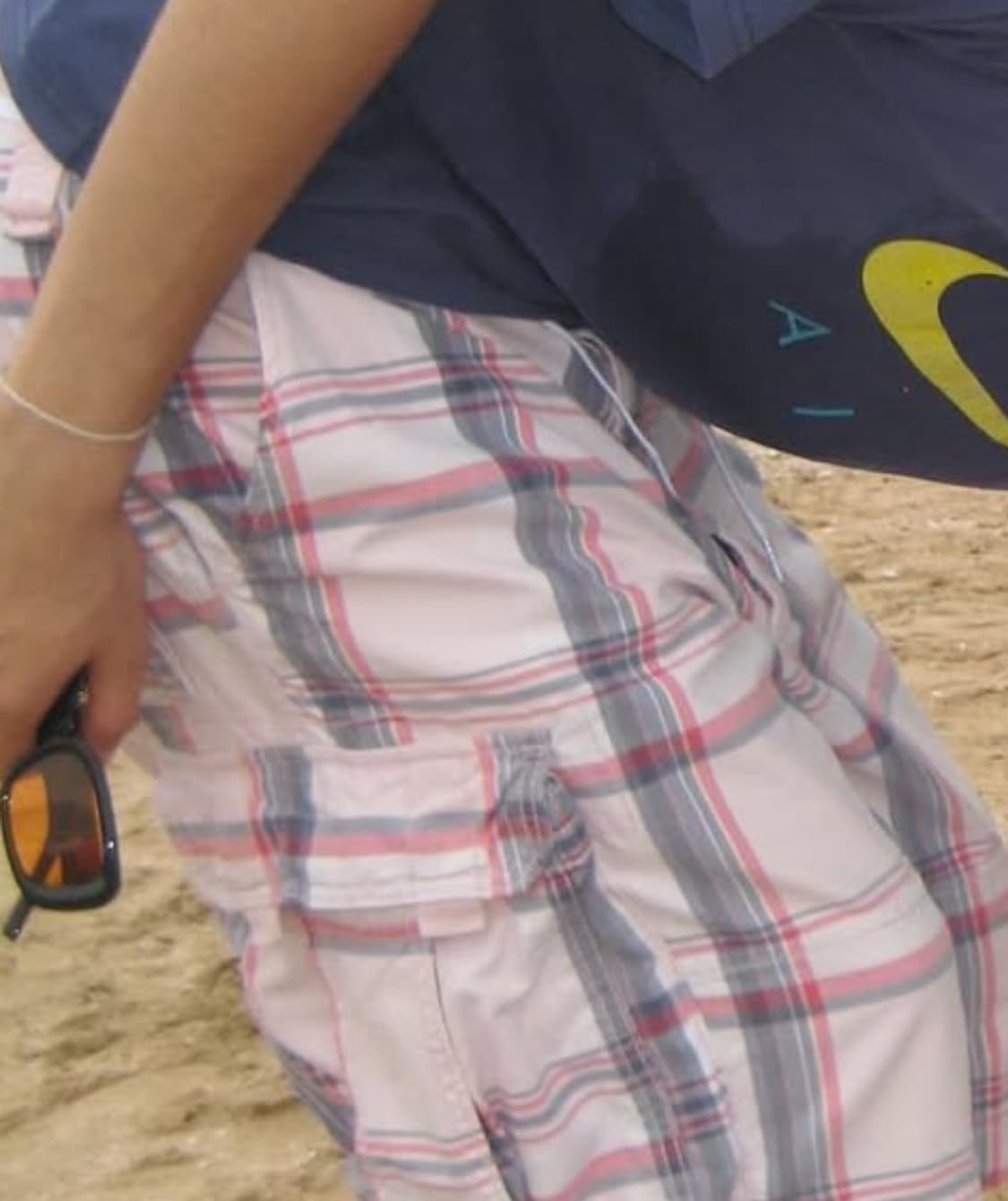 hilfiger denim 체크 버뮤다 팬츠 핑크 pink 상품이미지1