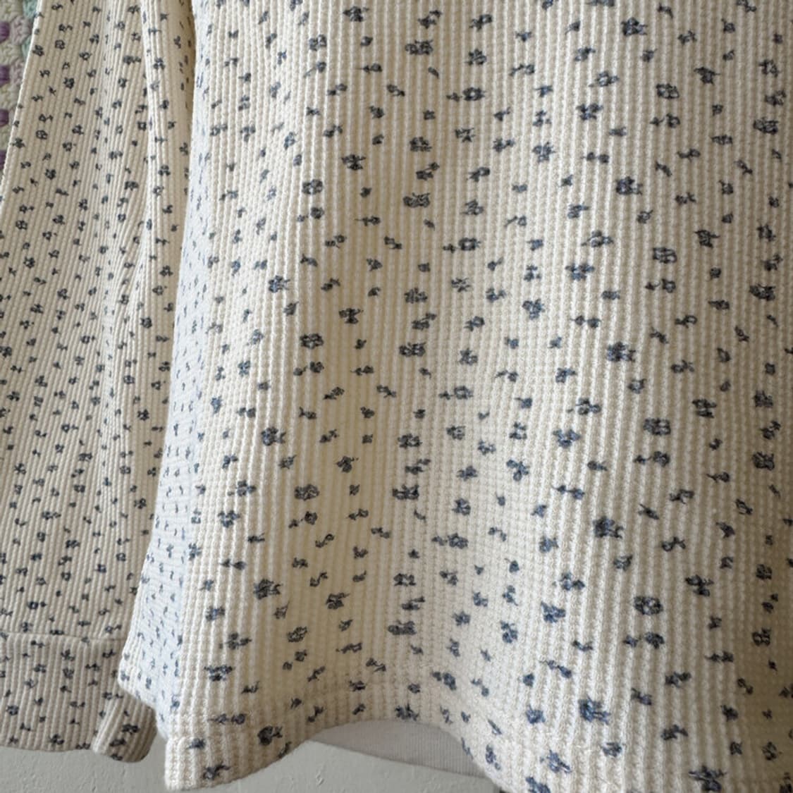 셀니빈티지 잔꽃 와플 티셔츠 상품이미지6