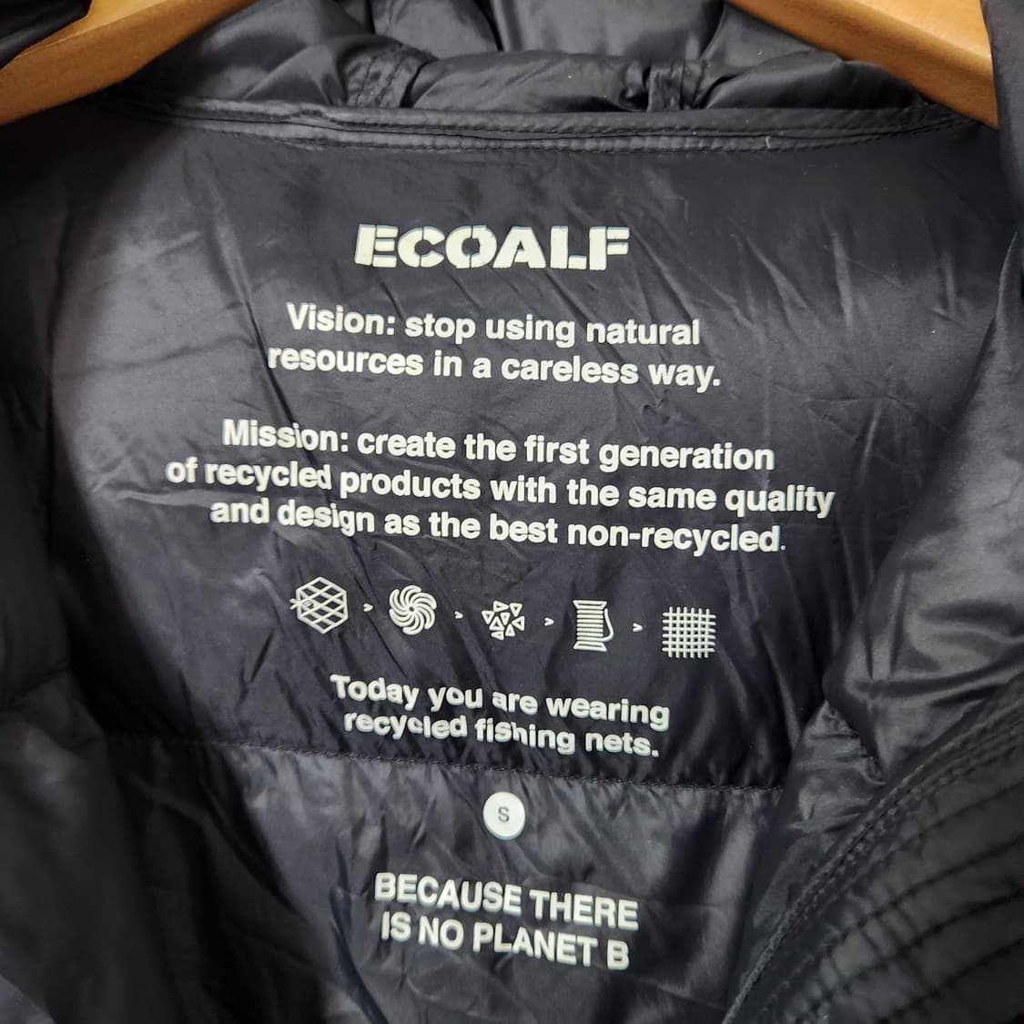 H275 [S] Ecoalf 에콜프 에코알프 다운 롱패딩 상품이미지2