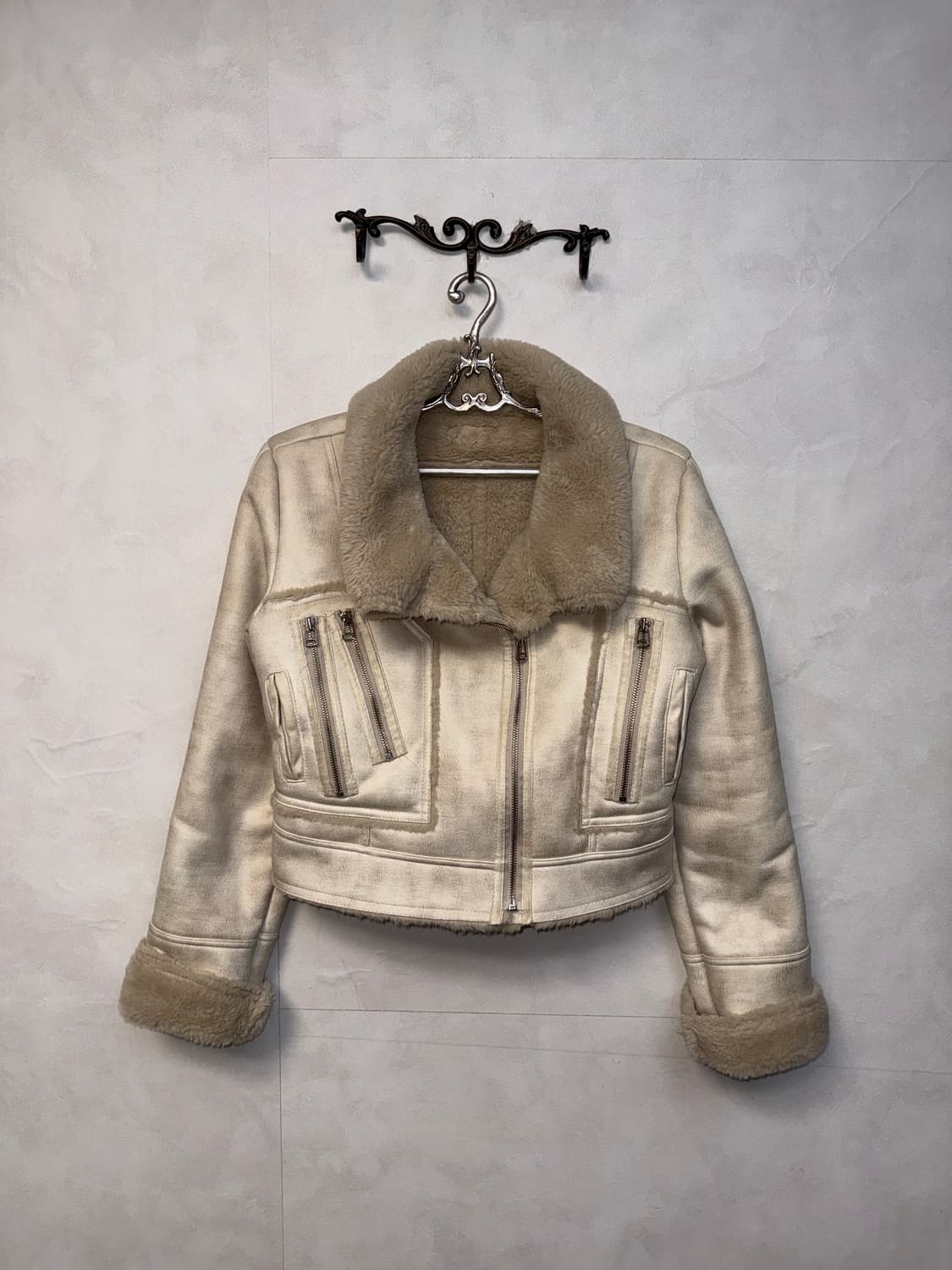 Ivory tie dye zipper detail mustang 상품이미지1