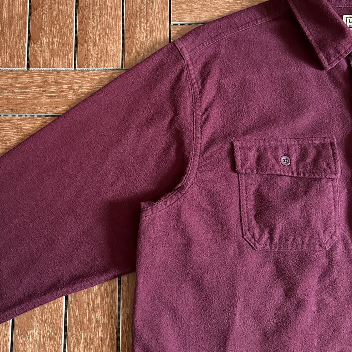 L.L.Bean pocket cotton flannel shirts 상품이미지3