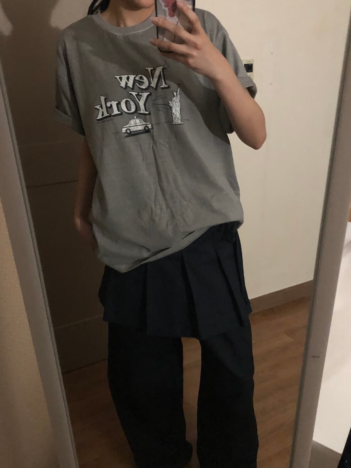 아르카익 뉴욕 오버핏 반팔티 워싱그레이 상품이미지4