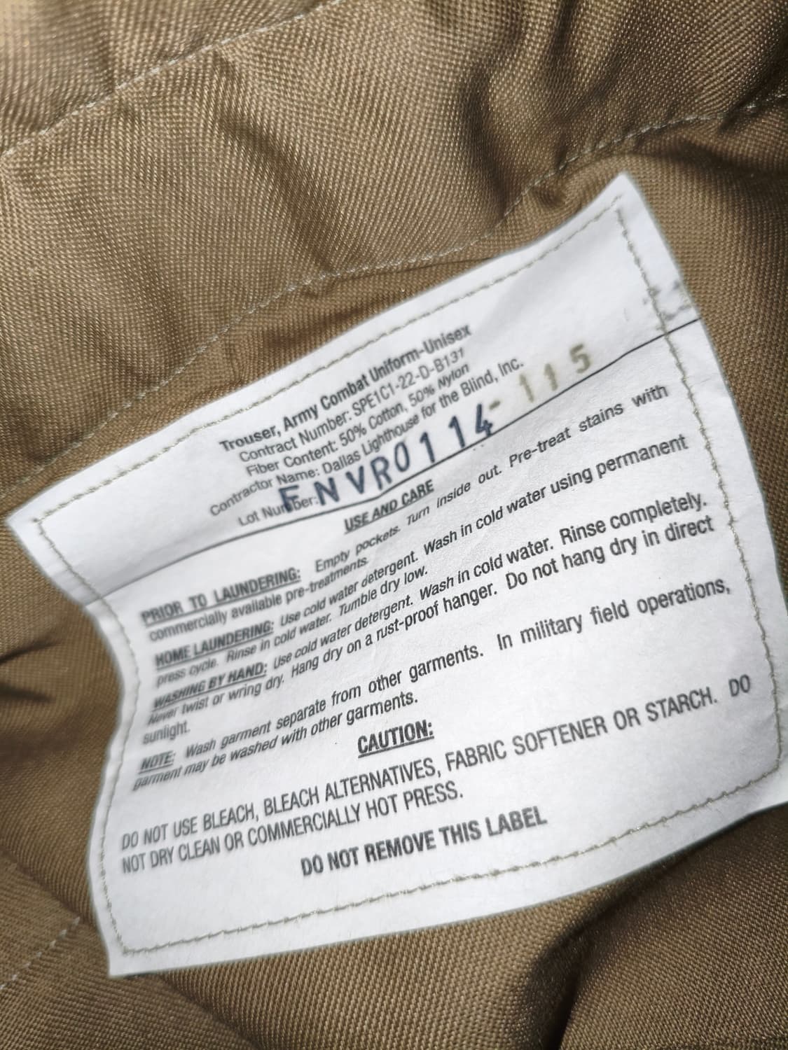 미군 ocp 전투복 하의 L/L(34~38) 새상품  신형 밀리터리 상품이미지5