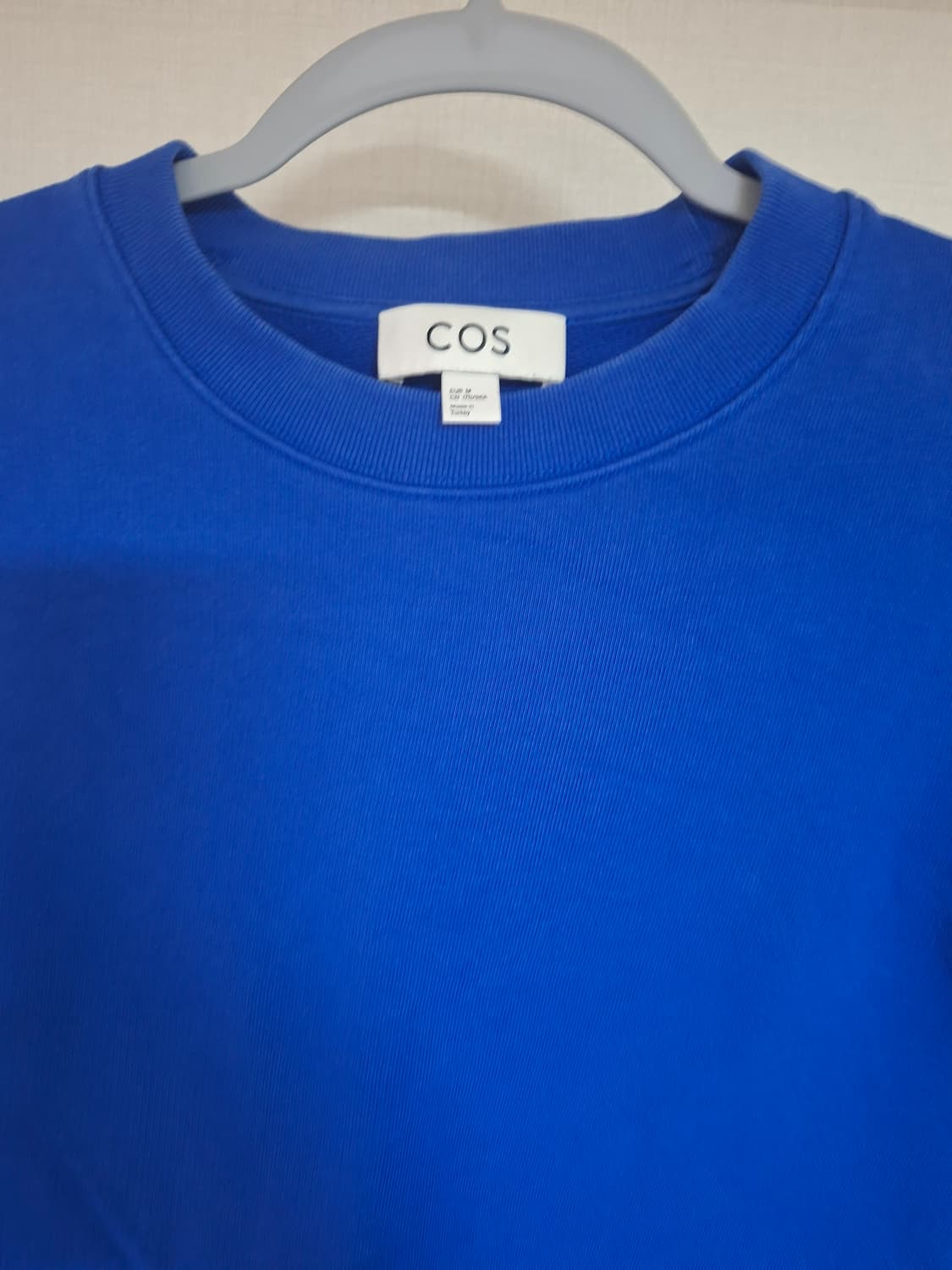 COS 코발트블루 오버핏 맨투맨 M (105) 상품이미지2