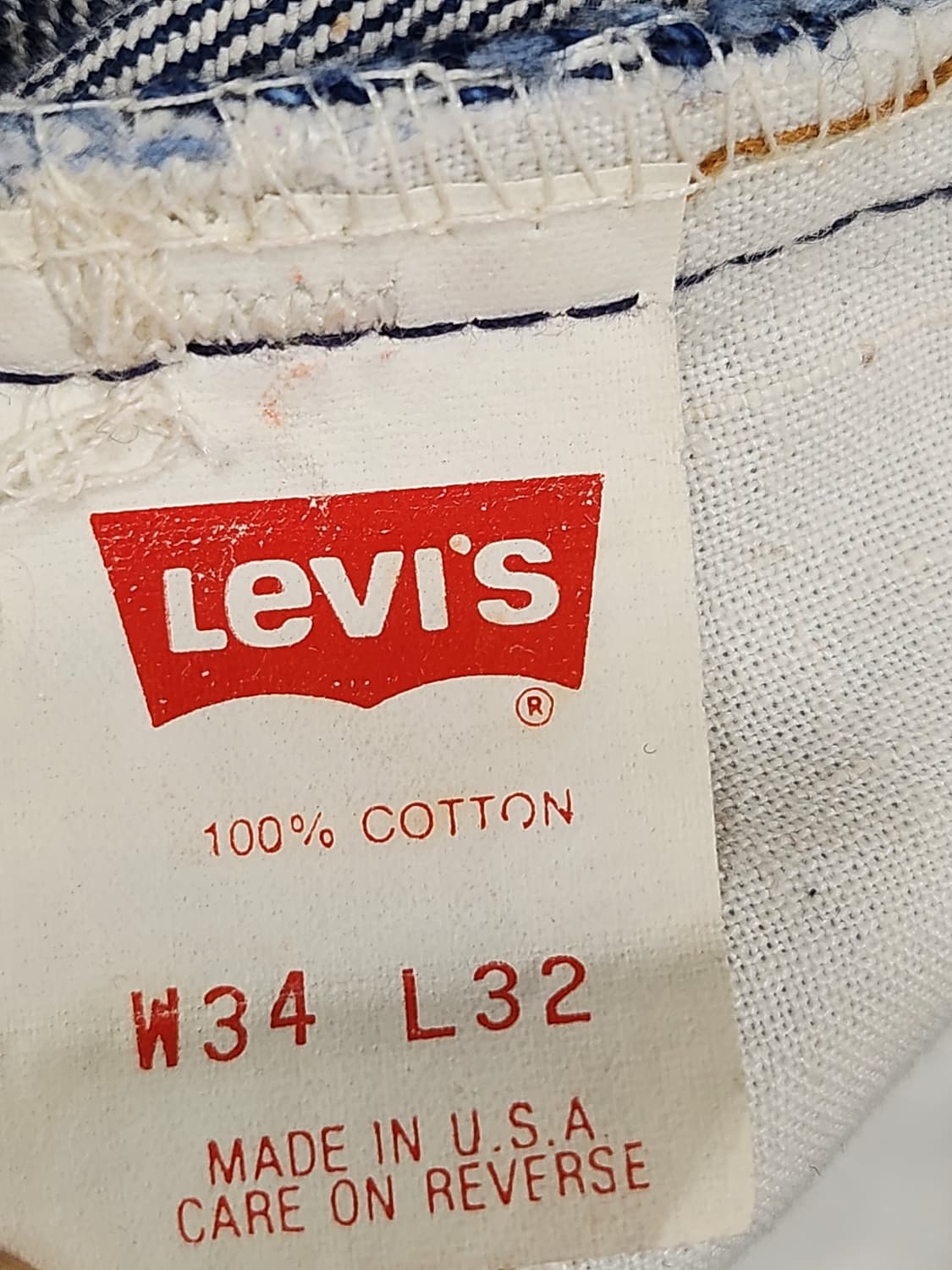 리바이스 80s USA 빈티지 클래식 부츠컷 데님 팬츠 상품이미지8