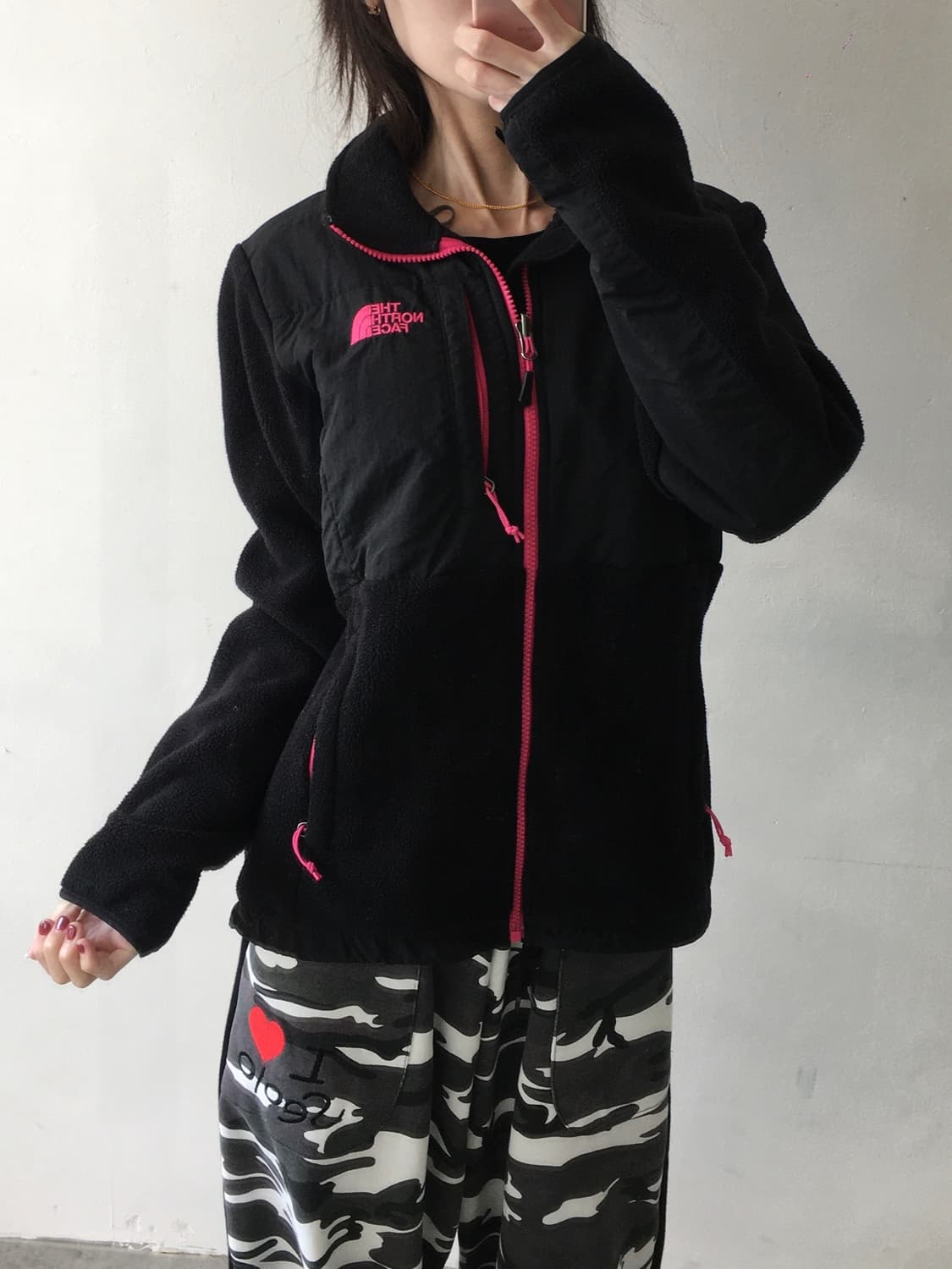 노스페이스 가슴로고 기모자켓 상품이미지1