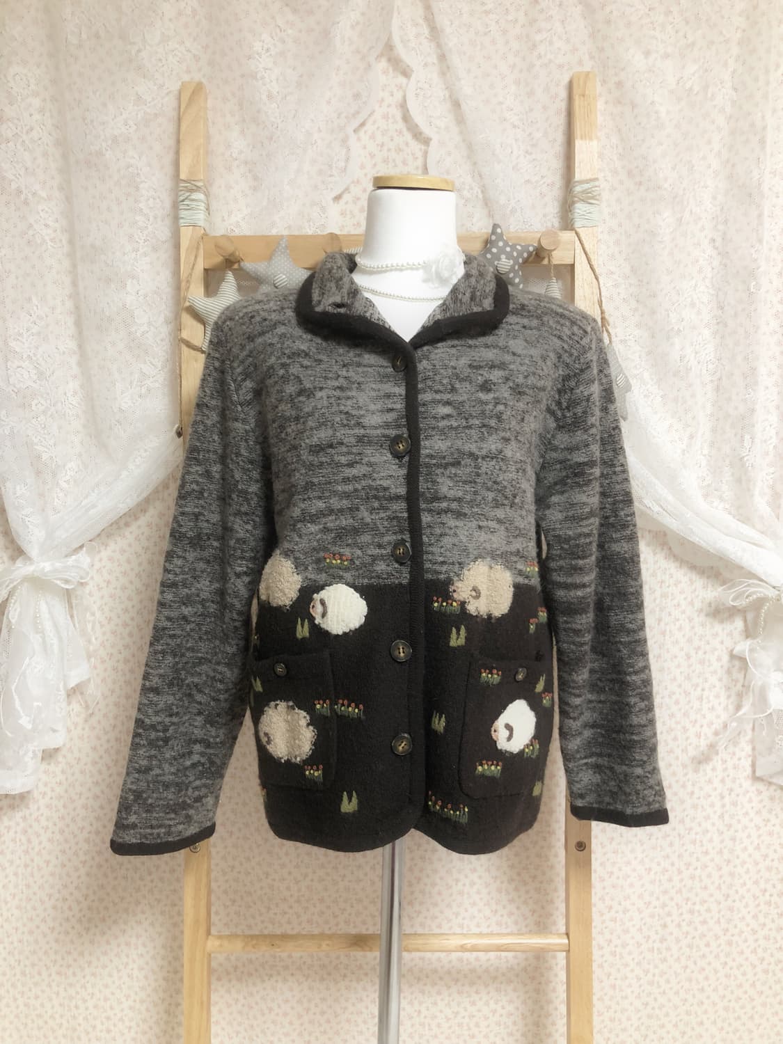 빈티지 모리걸 양떼목장 자켓 상품이미지5