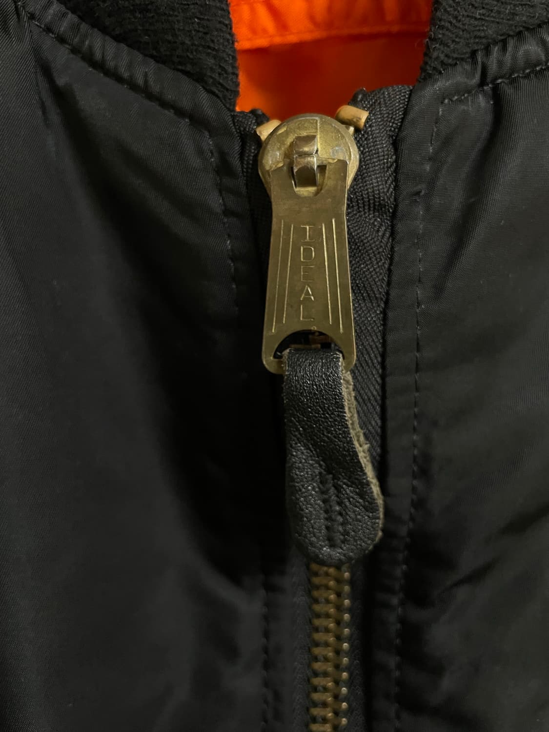 90s 알파인더스트리 ma1 항공점퍼 블랙 M 상품이미지3