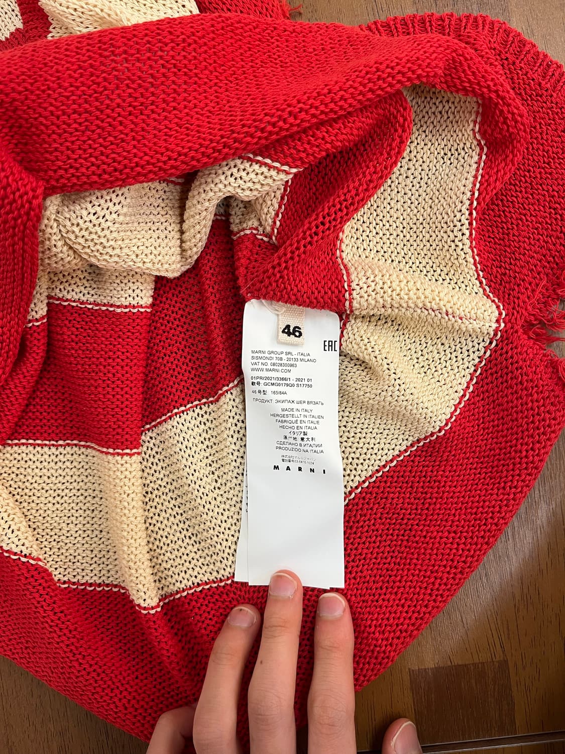 마르니 21SS 그런지 스트라이프 니트 상품이미지10