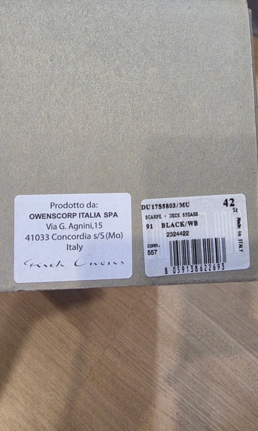 릭오웬스 다크쉐도우 더스티드 스니커즈  상품이미지3