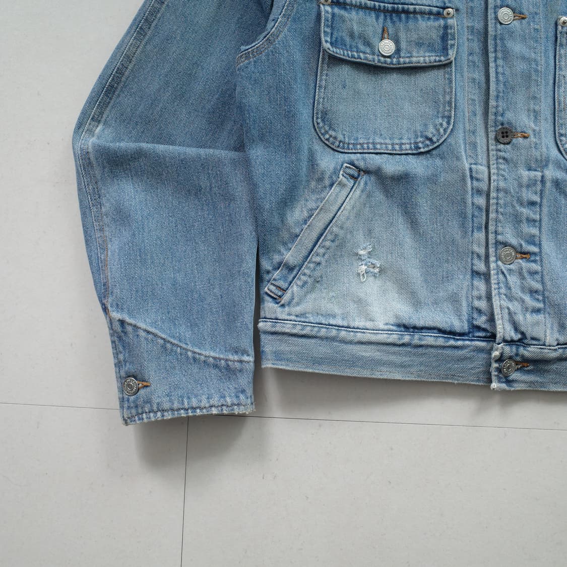 90s 폴로 랄프로렌 MADE IN USA 데님 트러커 자켓 상품이미지4
